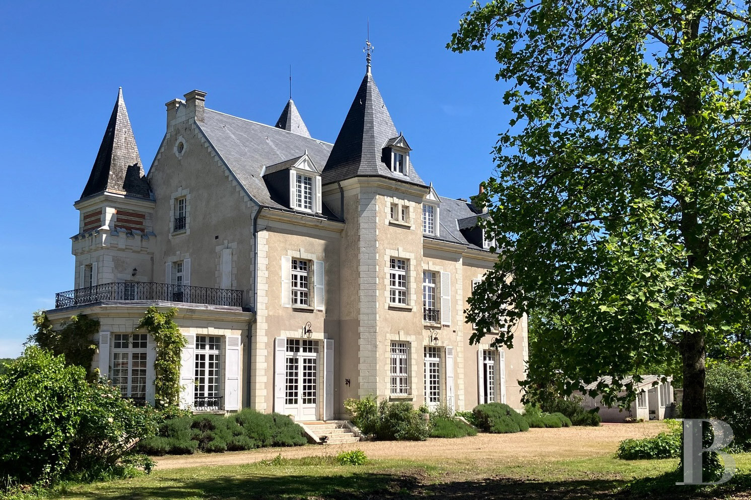 A 19th-century château built on medieval remains south-east of Tours, in Indre-et-Loire - photo  n°1